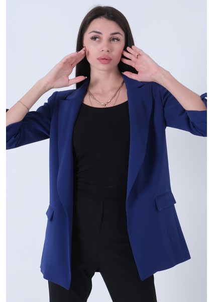 Saks Astarlı Kolları Düğme Toparlamalı Ceket 0105136.26 modelleri