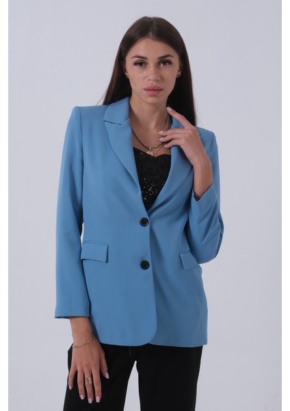Bebe Mavi Vatkalı Astarlı Blazer Ceket 0105110.449 indirimleri