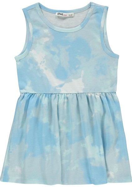 Kız Çocuk Elbise 2-5 Yaş Mavi