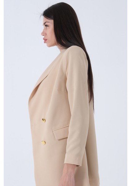 Taş Şal Yaka Gold Metal Düğmeli Tek Ceket 0105137.50 indirimleri