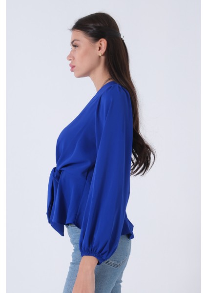 Saks Beli Bağlama Detaylı Bluz 0806546.26 fırsatları