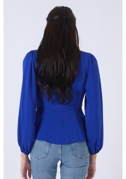 Saks Beli Bağlama Detaylı Bluz 0806546.26 indirimleri