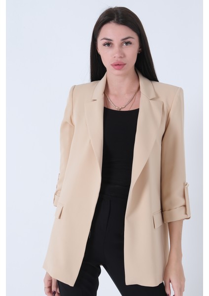 Taş Astarlı Kolları Düğme Toparlamalı Ceket 0105136.50 fiyatları