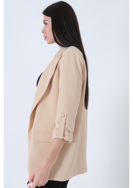 Taş Astarlı Kolları Düğme Toparlamalı Ceket 0105136.50 indirimleri