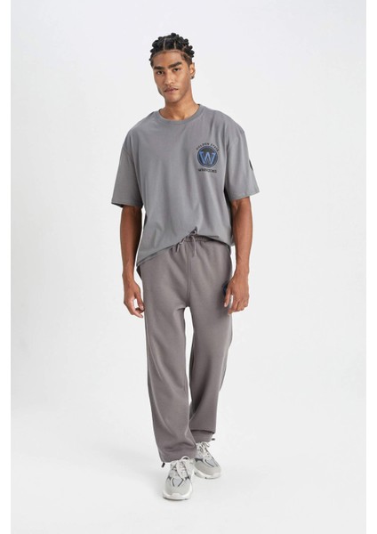 Fit NBA Golden State Warriors Jogger Eşofman Altı Wide Straight Cepli Düz Paça C9260AX24AU