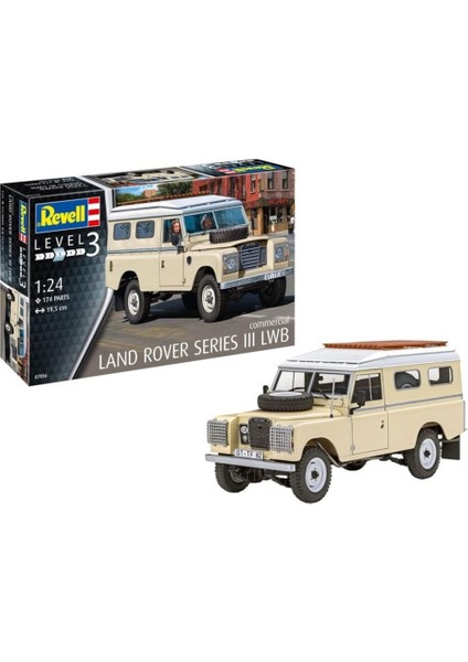 Maket Model Kit Araba Land Rover Series Iıı Lwb 250 07056