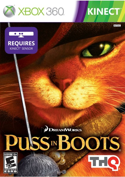 Xbox 360 Kinect Puss In Boots Çizmeli Kedi Kamera Destekli Oyun