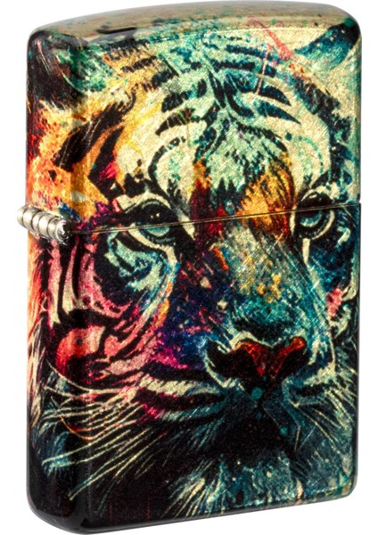 Colorful Tiger - Kaplan Dizayn Çakmak