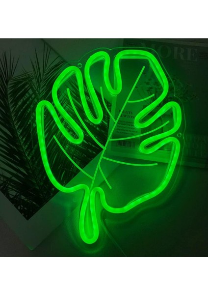 Yaprak Neon LED Tabela