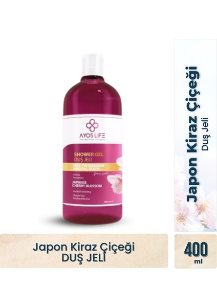 Nemlendirici ve Besleyici Gümüş Iyonlu, Japon Kiraz Çiçeği Kokulu Duş Jeli 400 ml