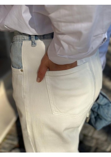 Denim Garnili Pamuklu Jean