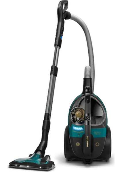 Maraton Otomatik Açılma/kapanma Özellikli Powercyclone 10 Yüksek Çekim Gücü Triactive+Led, Başlıklı Uzaktan Kumandalı Süpürge +Lambader Hediye