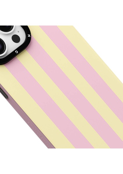 Apple iPhone 14 Pro Uyumlu Kılıf Magsafe Şarj Özellikli Youngkit Striped Piano Keys Serisi Kapak Pembe fırsatları