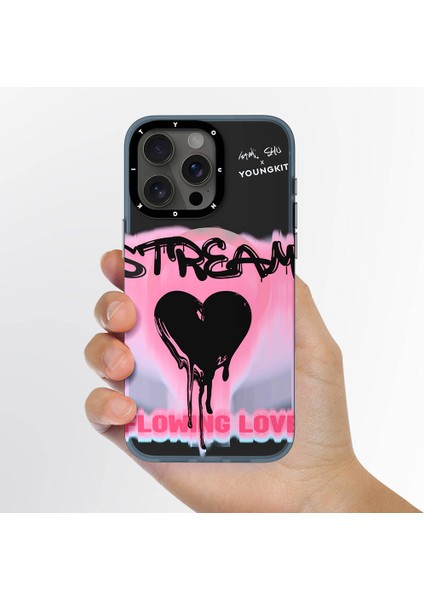 Apple iPhone 15 Pro Uyumlu Kılıf Magsafe Şarj Özellikli Shu Tasarımlı Youngkit Dreamland Serisi Pembe fırsatları