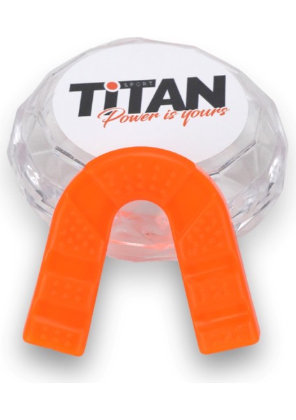 Titan Sport Silikon Dişlik Boks, Kickboks Muay Kırmızı Dişlik + Saklama Kabı