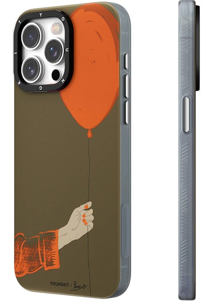 Apple iPhone 14 Pro Max Uyumlu Kılıf Magsafe Şarj Özellikli Youngkit Orange Serisi Flying Balloon Turuncu fiyatları