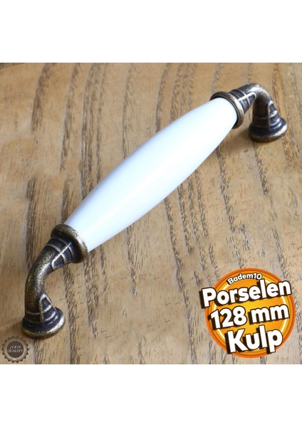 Gül Gerçek Porselen Antik Sarı 128 mm Kulplar Mobilya Mutfak Dolabı Çekmece Dolap Kapak Kulpu Kulbu