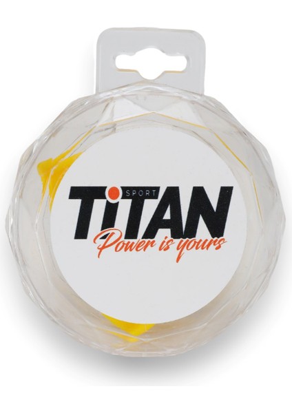 Titan Sport Silikon Dişlik Boks, Kickboks Muay Sarı Dişlik + Saklama Kabı