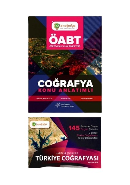 E-Coğrafya Yayınları ÖABT Coğrafya Konu Anlatımlı - Harita ve Şekillerle Türkiye Coğrafyası 2 Kitap