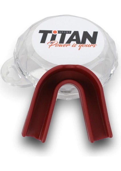 Titan Sport Silikon Dişlik Boks, Kickboks Muay Kahverengi Dişlik + Saklama Kabı