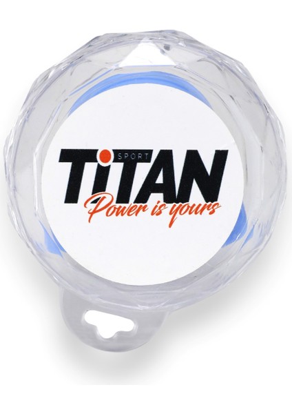 Titan Sport Silikon Dişlik Boks, Kickboks Muay Mavi Dişlik + Saklama Kabı