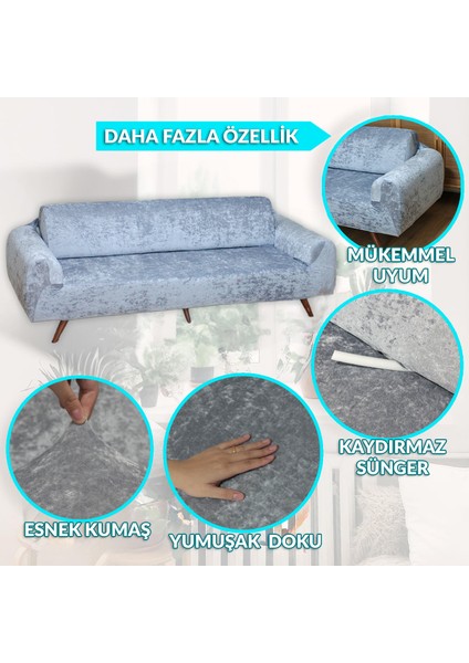 Riseler Kadife 3 Kişilik Koltuk Örtüsü Lastikli Kanepe Örtüsü Lastikli Koltuk Örtüsü Koltuk Kılıfı fiyatları