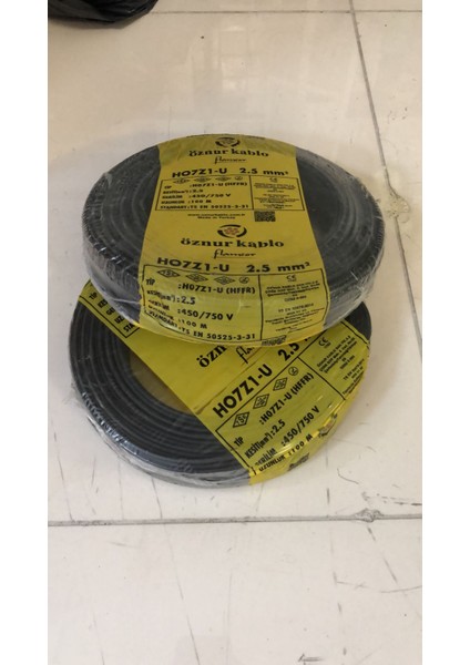 Öznur 2.5mm HO7Z1-U (Hffr Elektrik Kablosu Renk fırsatları
