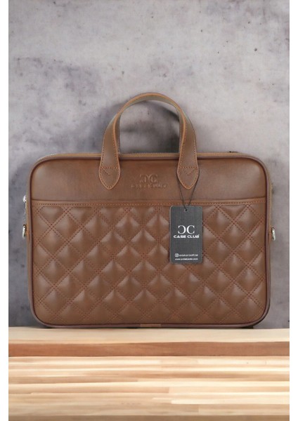 Case Club Notebook Laptop Evrak Çantası 13.3-14 Inç Taba