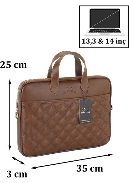 Case Club Notebook Laptop Evrak Çantası 13.3-14 Inç Taba fiyatları