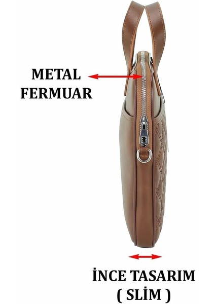 Case Club Notebook Laptop Evrak Çantası 13.3-14 Inç Taba fırsatları