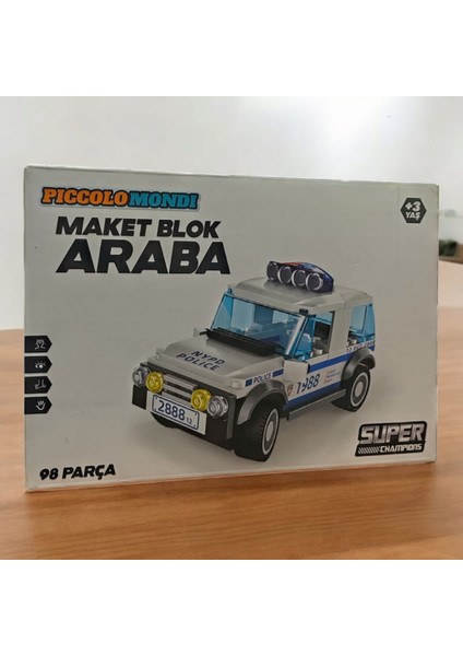 98 Parça Maket Blok Araba