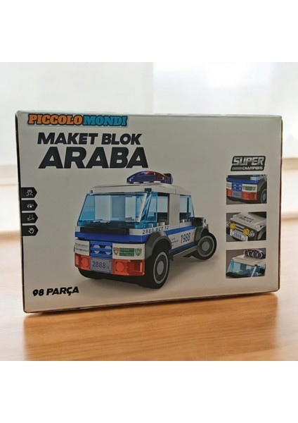 98 Parça Maket Blok Araba