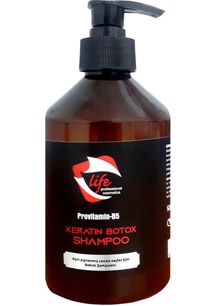 Professional Keratin Botox Saç Şampuanı Hair Shampoo 500 Ml.