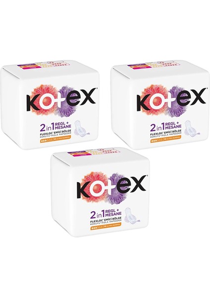 2in1 Lohusa Pedi + Regl ve Mesane Pedi Ultra Normal 3 Paket 42 Adet