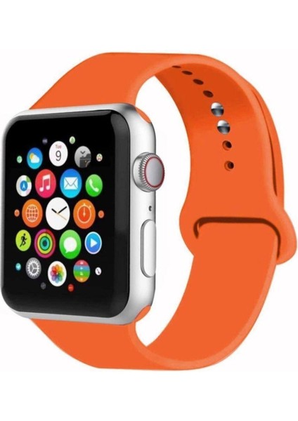 42/44 mm Apple Watch Uyumlu Kordon 3 4 5 Seri Silikon Kordon Kayış