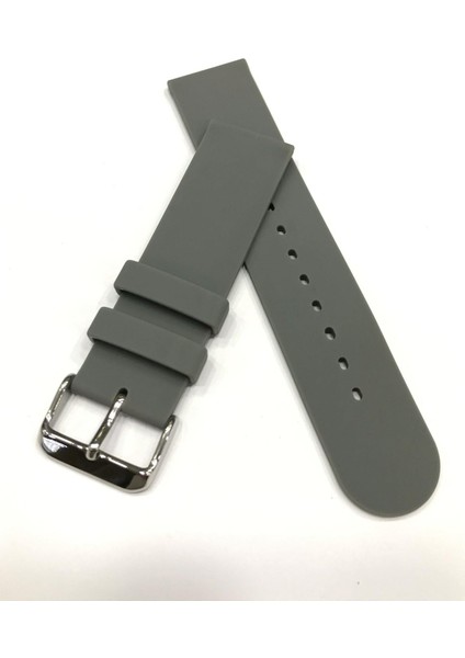 22 mm Renkli Düz Kauçuk Saat Kordonu Kayışı fırsatları