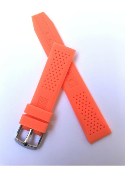 20 mm Renkli Silikon Yumuşak Saat Kordonu Kayışı 20 mm x 18 mm