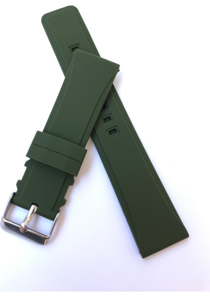 24 mm Renkli Yumuşak Silikon Saat Kordonu Kayışı