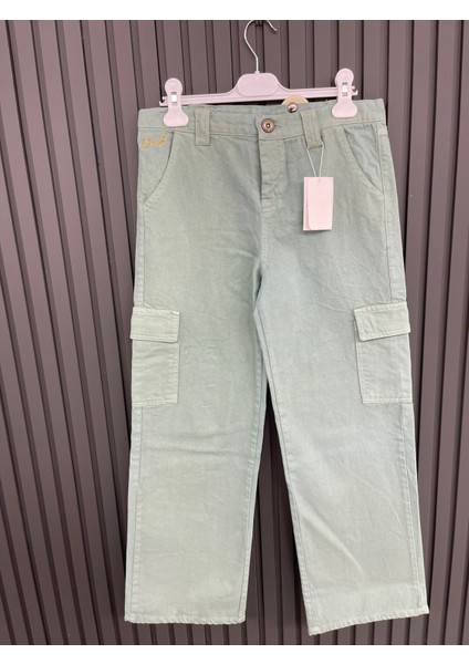 OV-7100 Kız 9-12 Yaş Ham Kot Cepli Pantolon modelleri