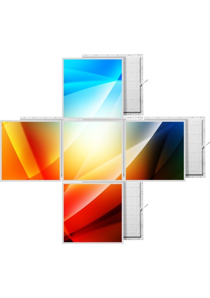 60X60 LED Panel Aydınlatma Desenli 3x3 5 Li Grup Özel Seri 46511414SA