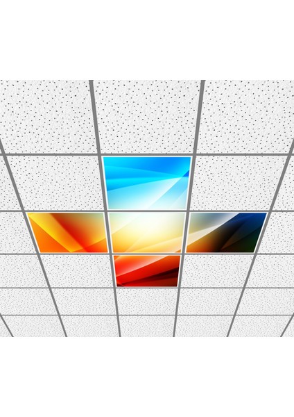 60X60 LED Panel Aydınlatma Desenli 3x3 5 Li Grup Özel Seri 46511414SA