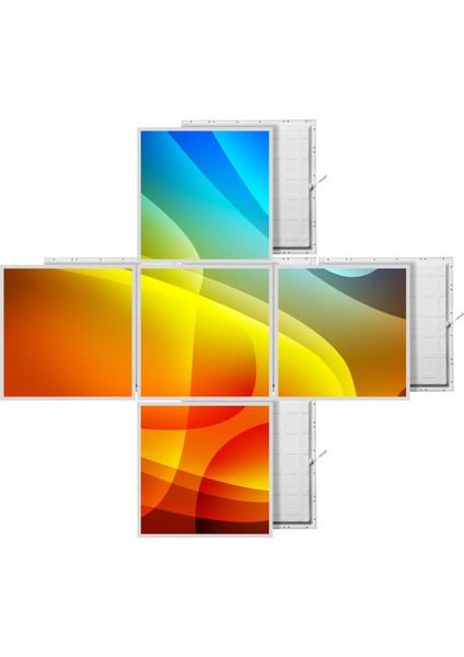 60X60 LED Panel Aydınlatma Desenli 3x3 5 Li Grup Özel Seri 46511417SA