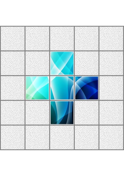 60X60 LED Panel Aydınlatma Desenli 3x3 5 Li Grup Özel Seri 46511418SA