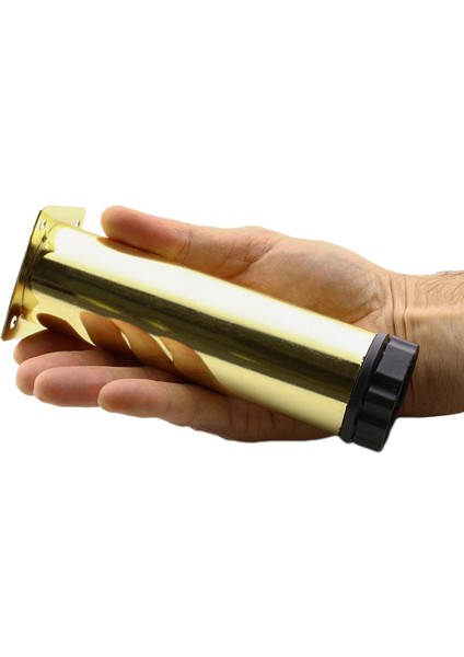 Ayarlanabilir Mobilya Kanepe Baza Koltuk Metal Destek Yükseltici Ayağı 12 cm Gold Ayakları 4 Adet