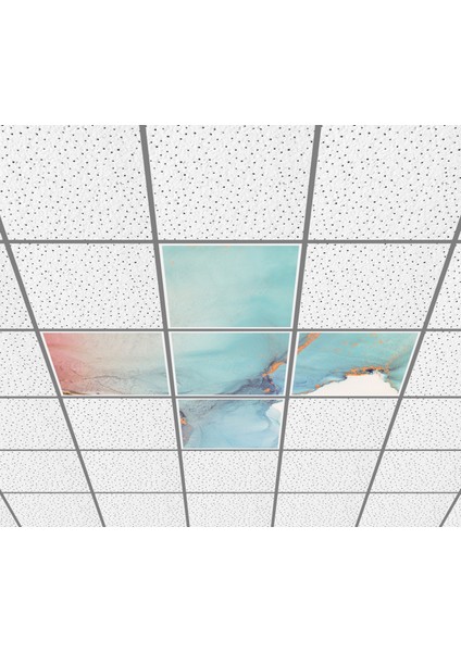 60 x 60 LED Panel Aydınlatma Desenli 3x3 5'li Grup Özel Seri 46511468SA