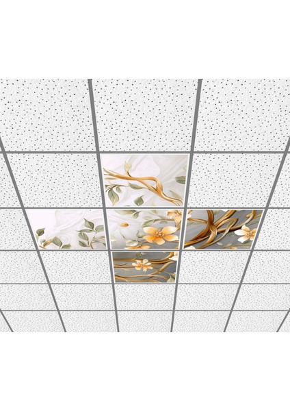 60 x 60 LED Panel Aydınlatma Desenli 3x3 5'li Grup Özel Seri 46511486SA