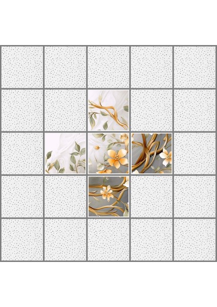 60 x 60 LED Panel Aydınlatma Desenli 3x3 5'li Grup Özel Seri 46511486SA