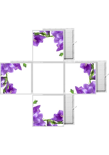 60 x 60 LED Panel Aydınlatma Desenli 3x3 5'li Grup Özel Seri 46511474SA