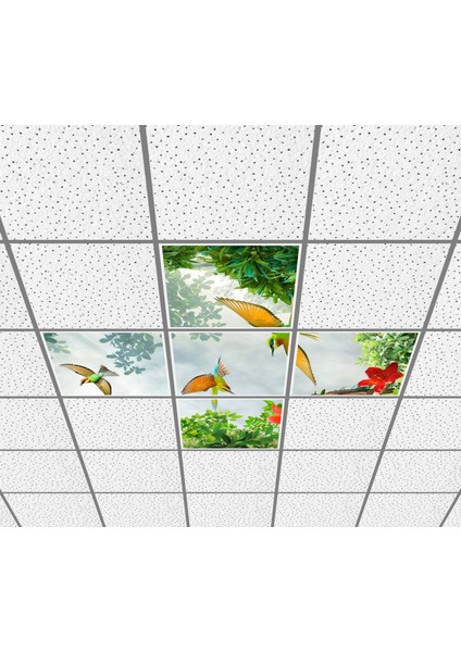 60X60 LED Panel Aydınlatma Desenli 3x3 5 Li Grup Özel Seri 46511462SA