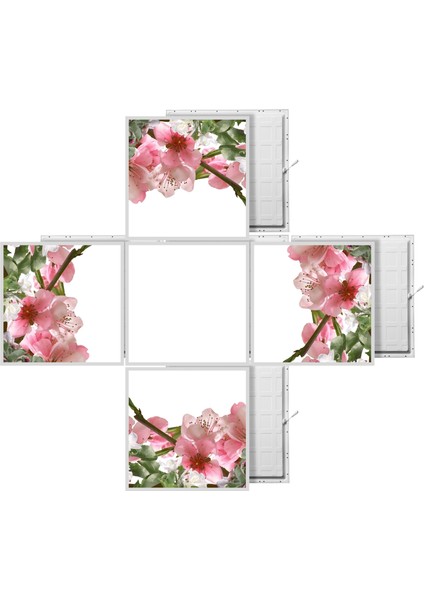 60X60 LED Panel Aydınlatma Desenli 3x3 5 Li Grup Özel Seri 46511475SA